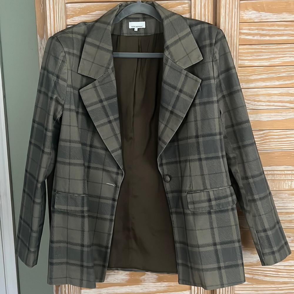 WeWoreWhat Plaid Blazer
